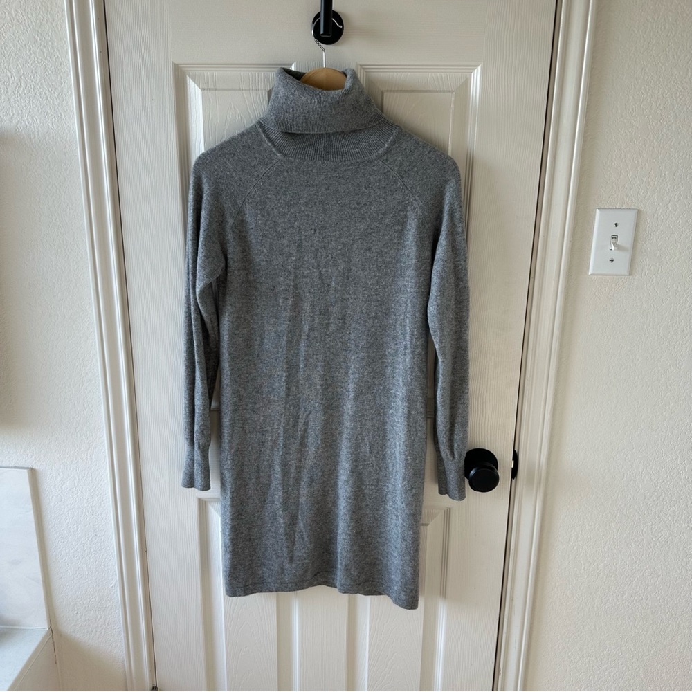 Quince cashmere turtleneck sweater dress